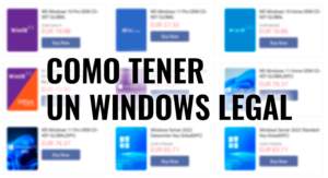 Como conseguir una licencia de Windows totalmente legal