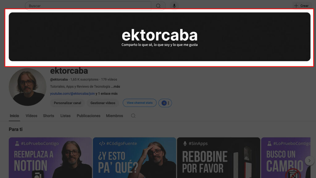 Cómo Crear una Cabecera Versátil para YouTube, Facebook y Otras Redes